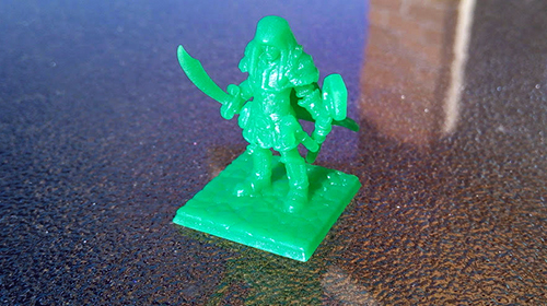 Image of a SLA 3D Printed figurine
