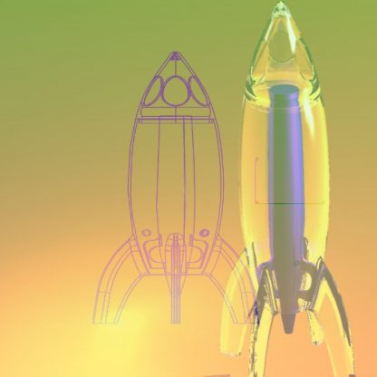 rocket lamp